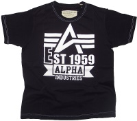 Alpha Industries T-Shirt White Print T