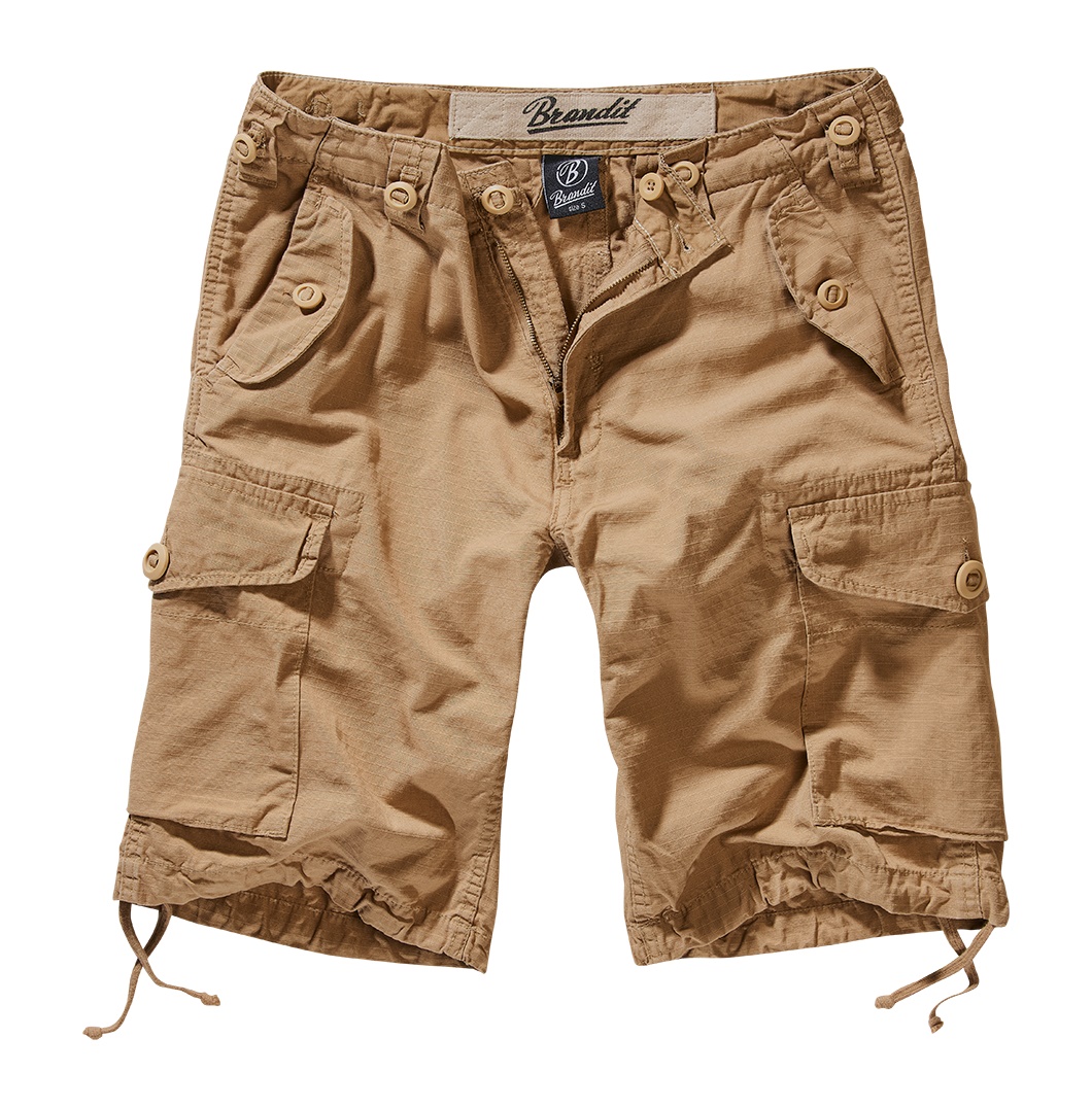 Brandit Short Hudson Ripstop kurze CargoHose im Armystyle mit