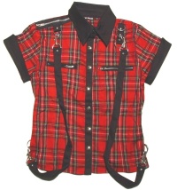 Girlbluse Tartan Dead Threads