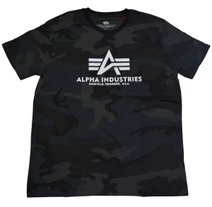 Alpha Industries Basic T-Shirt black camo