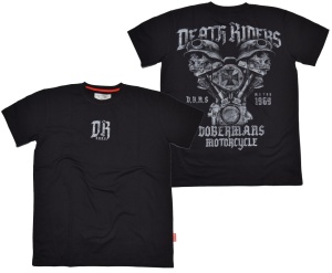 Dobermans Aggressive T-Shirt Death Riders Skull und Eisernes Kreuz