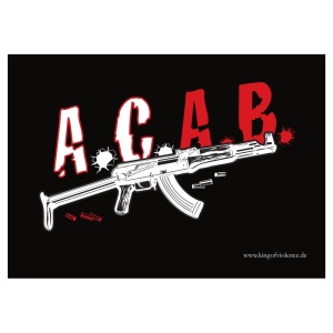 Aufkleber ACAB AK 47 - gratis