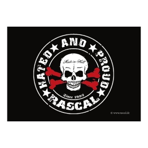 Aufkleber Rascal Skull - gratis