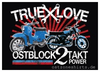 Aufkleber True Love Ostblock 2 Takt Power - gratis