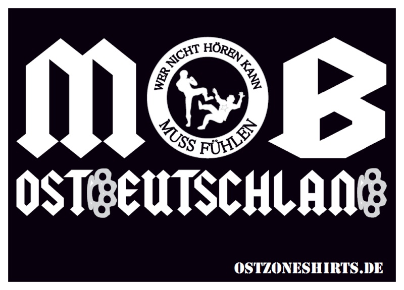 Aufkleber Mob Ostdeutschland - 3. Halbzeit Ostdeutschland - Rascal  Streetwear - Online-Shop - Details - AKMOB 3 Halbzeit