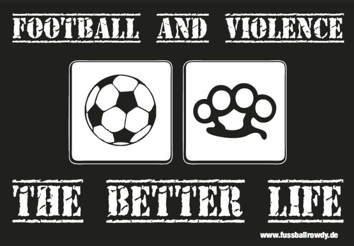 Aufkleber Football and Violence 10er Pack