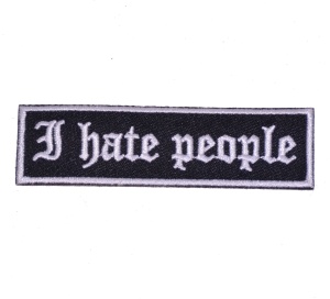 Aufnäher I hate people