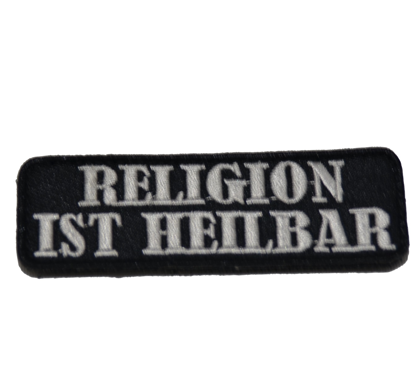 Klettaufnäher Religion ist heilbar