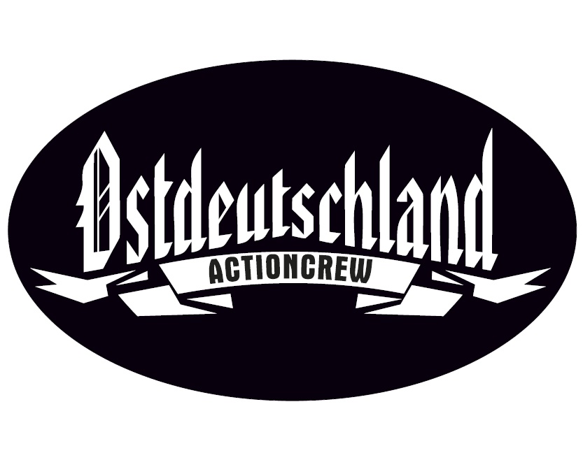 Aufkleber Ostdeutschland Actioncrew oval - ostdeutschland Shop