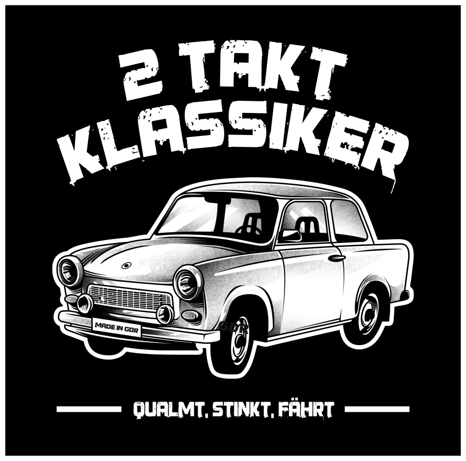 Aufkleber 2 Takt Klassiker Trabbi