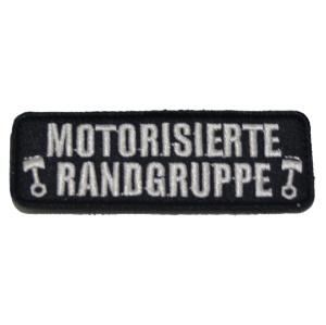 Klettaufnäher Motorisierte Randgruppe