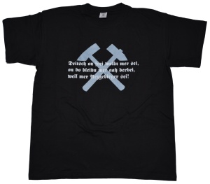 T-Shirt Deutsch und frei wollen wir sein Erzgebirgsmotiv G90