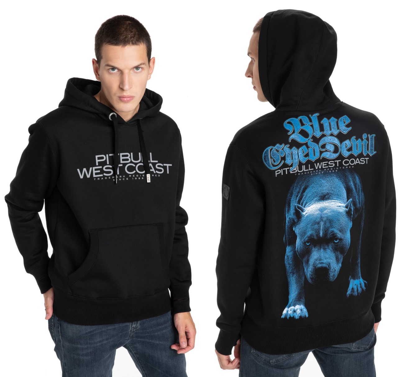 Pit Bull West Coast Kapuzensweatshirt Blue Eyed Devil B.E.D. 21