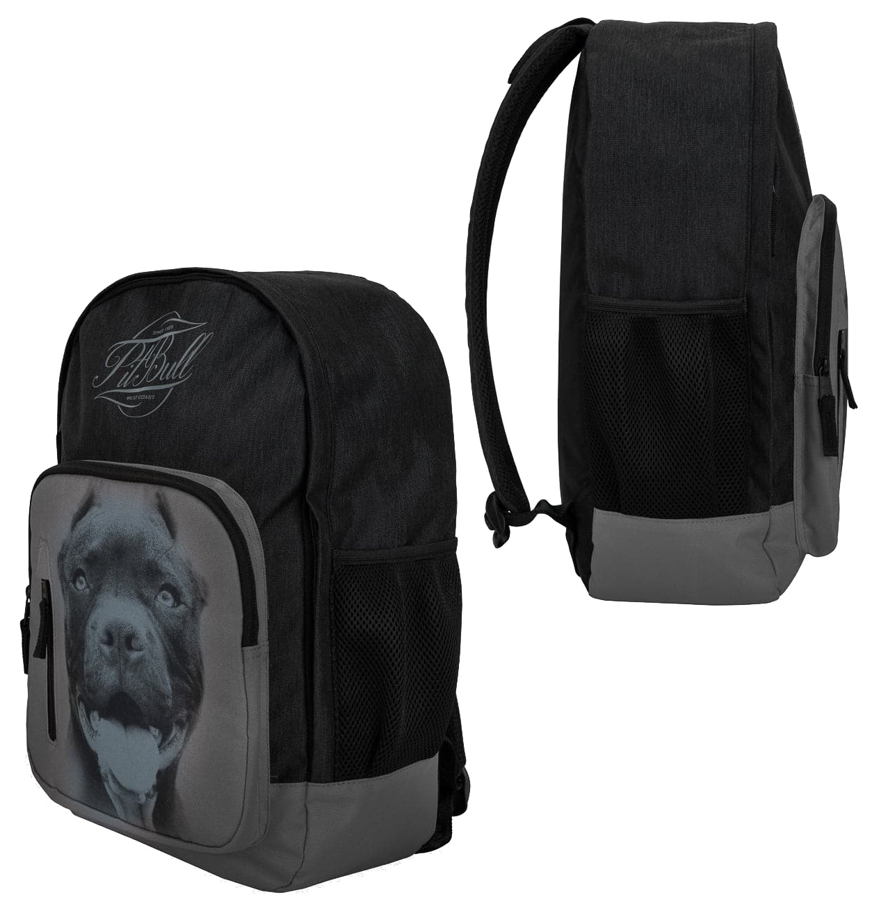 Pit Bull West Coast Rucksack IR mit Hundekopfprint