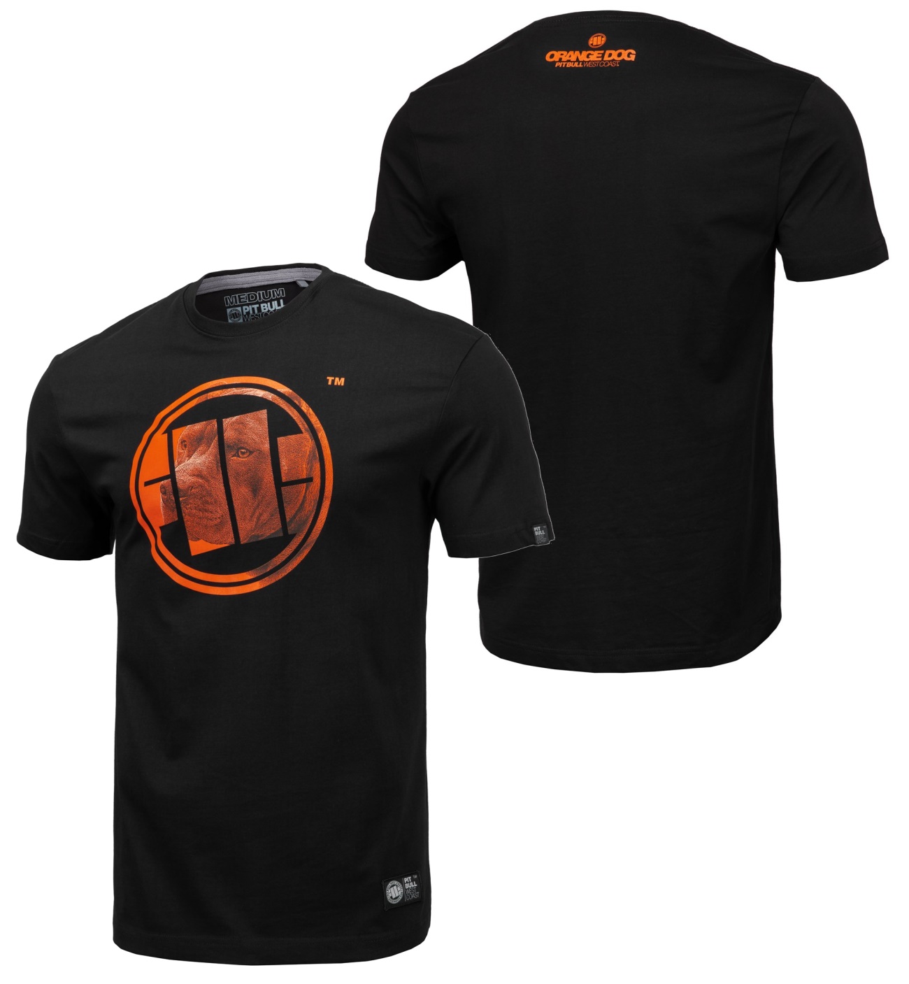 Pit Bull West Coast TShirt Orange Dog Pit Bull Shop TS21034990