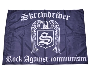 Fahne Skrewdriver RAC