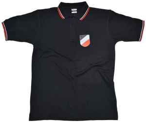 Poloshirt Wappen Kaiserreich schwarz weiß rot K52