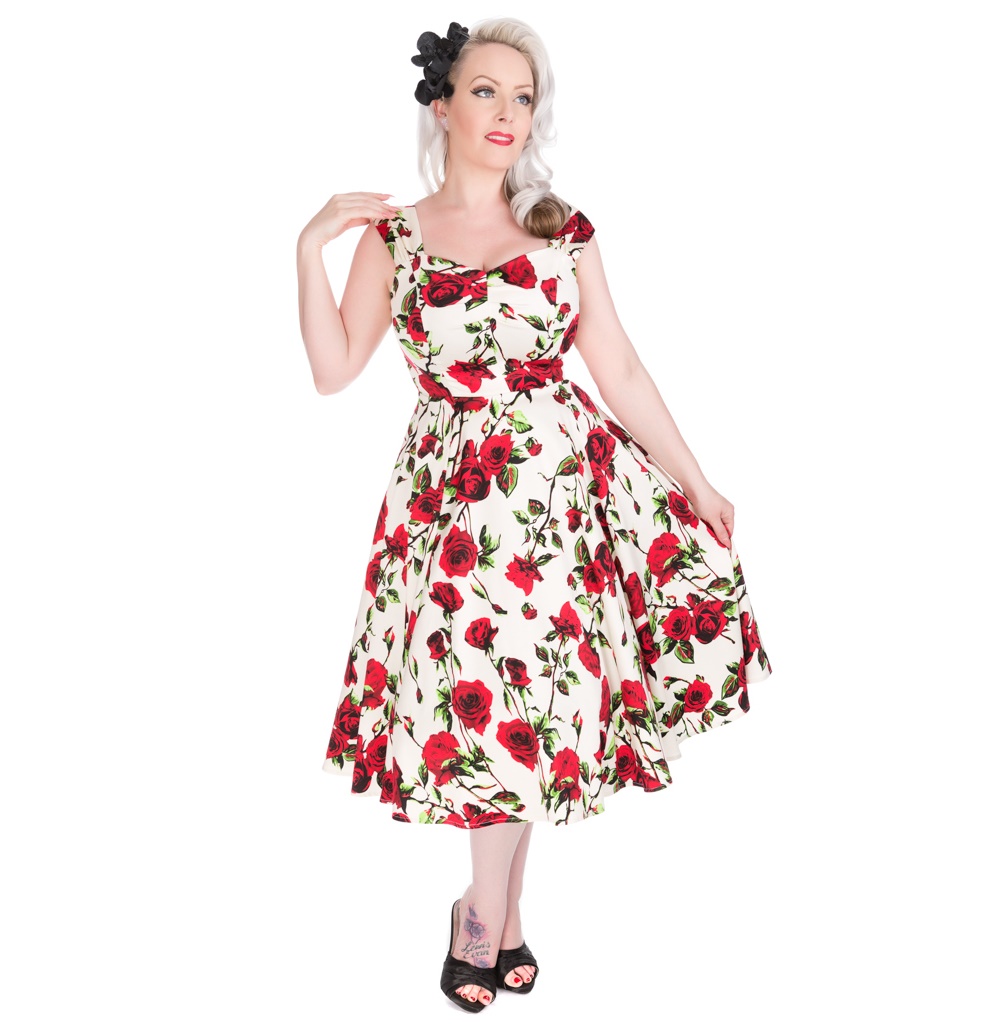 Rockn Roll Kleid Ditsy Rose H&R London