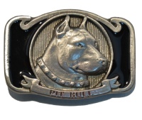 Gürtelschnalle Pit Bull