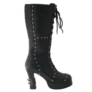 Gothic Damenstiefel Absatzstiefel Inamagura