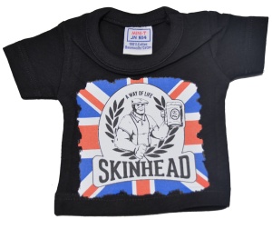 Mini Deko T-Shirt Skinhead a way of life