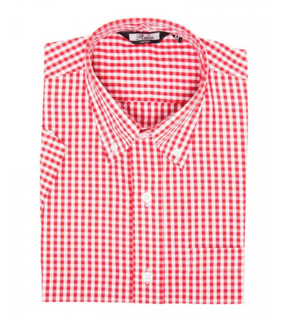 RELCO London Button Down Kurzarmhemd