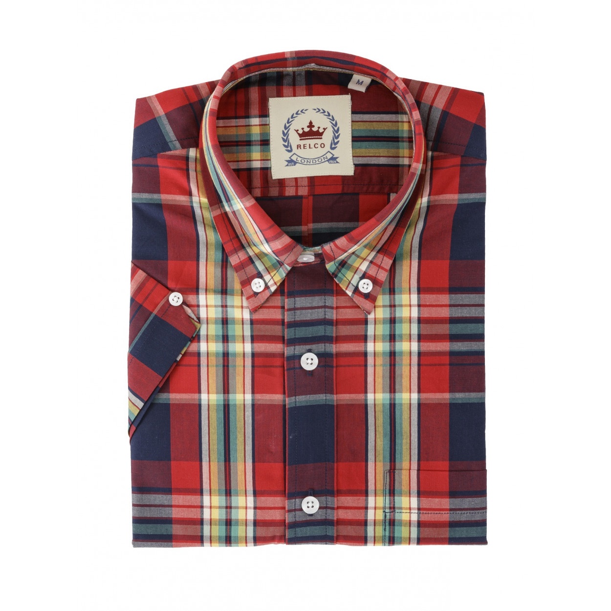 Relco London Button Down Kurzarmhemd