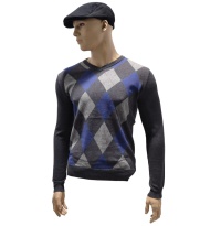 Warrior Clothing V-Neck Pullover Argyle Style