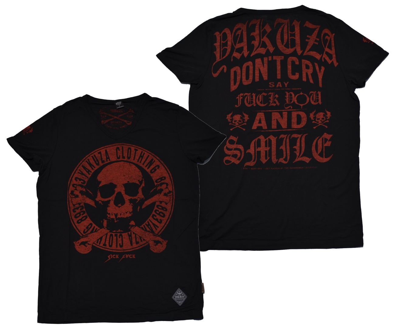 Yakuza Ink TShirt Burnout Daily Jolly Yakuza TShirts Rascal